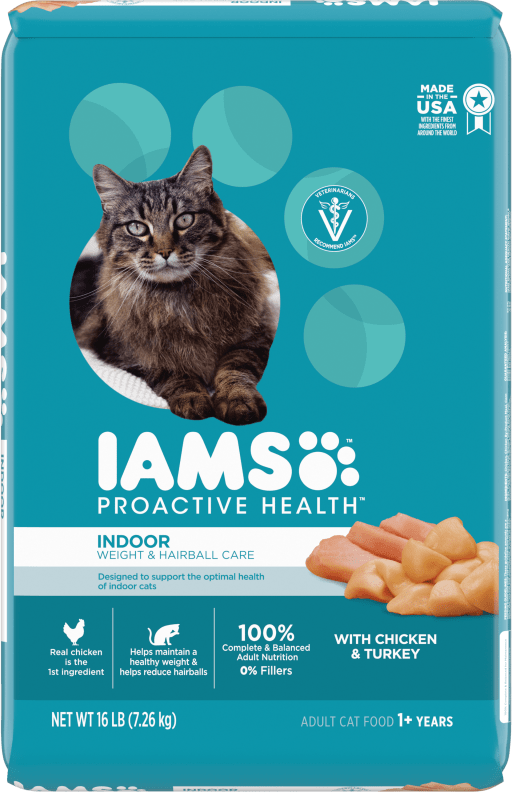 Iams Proactive Health Adult Indoor Weight & Hairball Care With Chicken & Turkey